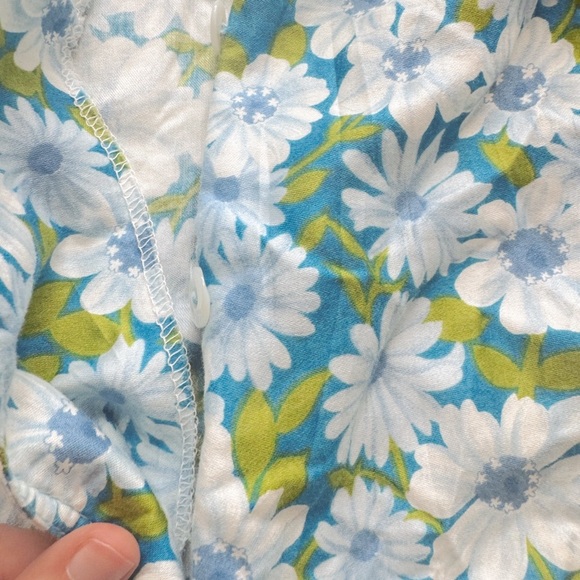 Women’s Vintage 1960s Floral Button-Up Dress handmade - Picture 4 of 6